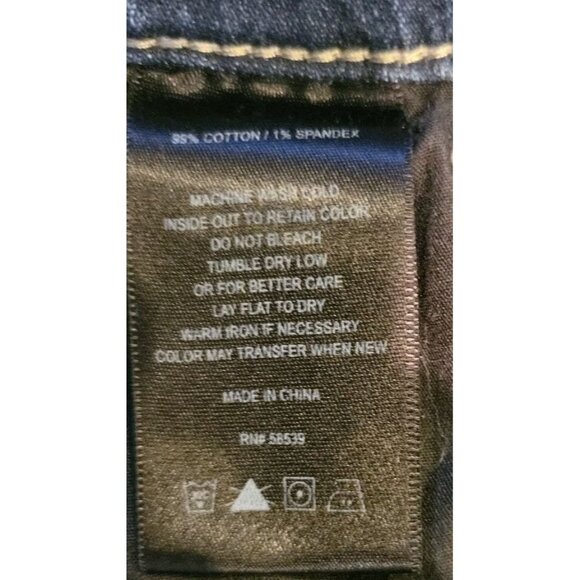 Kut from the Kloth Women 8 Catherine Blue M LowRise Straight Leg Jean Distressed - Picture 8 of 9